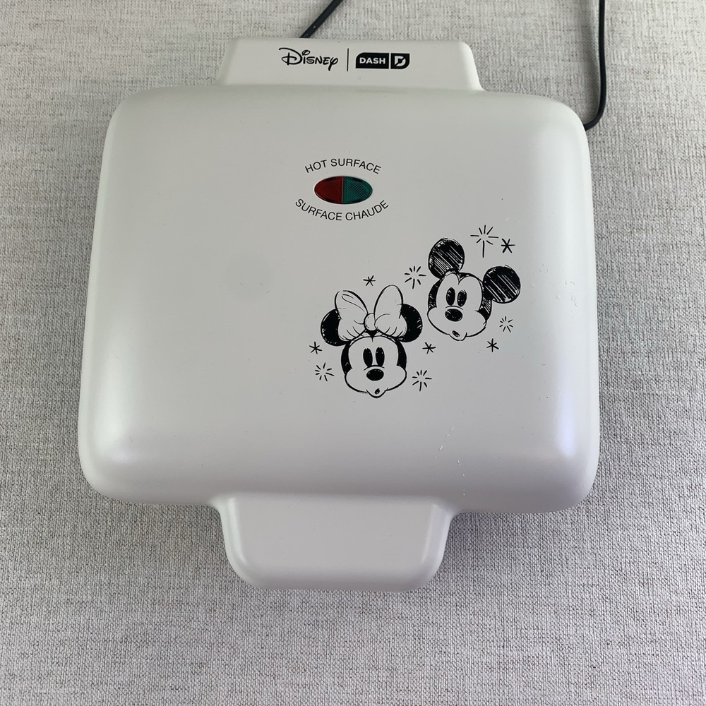 Dash Disney Mickey & Friends Waffle Maker, No-Drip, Ceramic Nonstick - Used